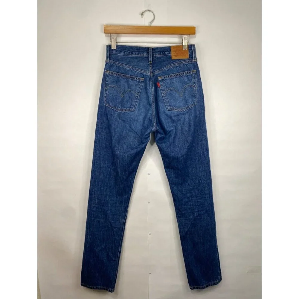Levi's Size 25x32 501 Straight Leg Jean Market Sixth Street Wash GUC - Picture 6 of 11
